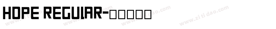 HOPE Regular字体转换